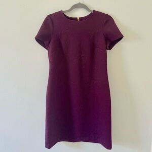 Calvin Klein Quilted Purple Dress size 6